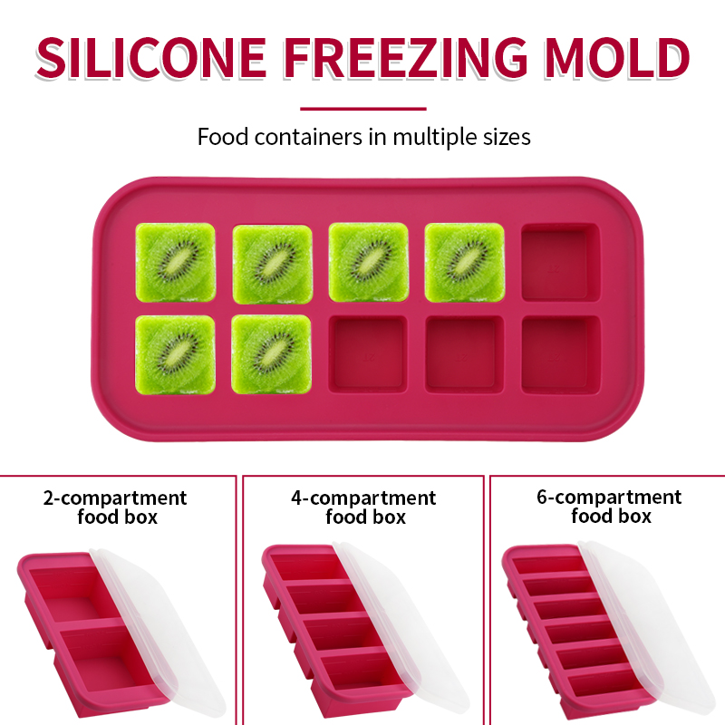 2 Or 3-Piece Silicone Freezer  - Meal Prep Template review and price