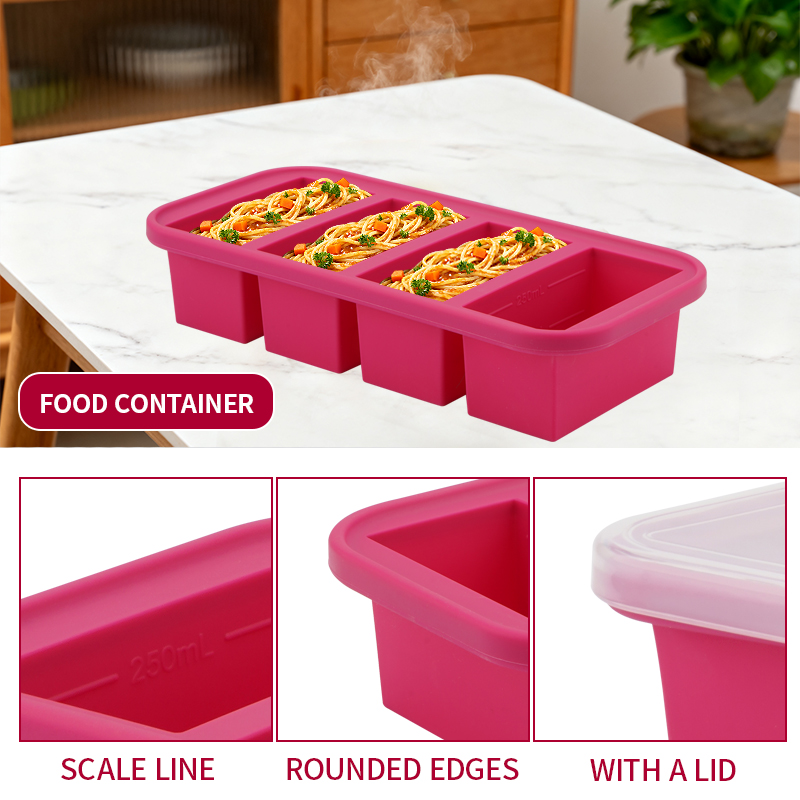 2 Or 3-Piece Silicone Freezer  - Meal Prep Template review and price
