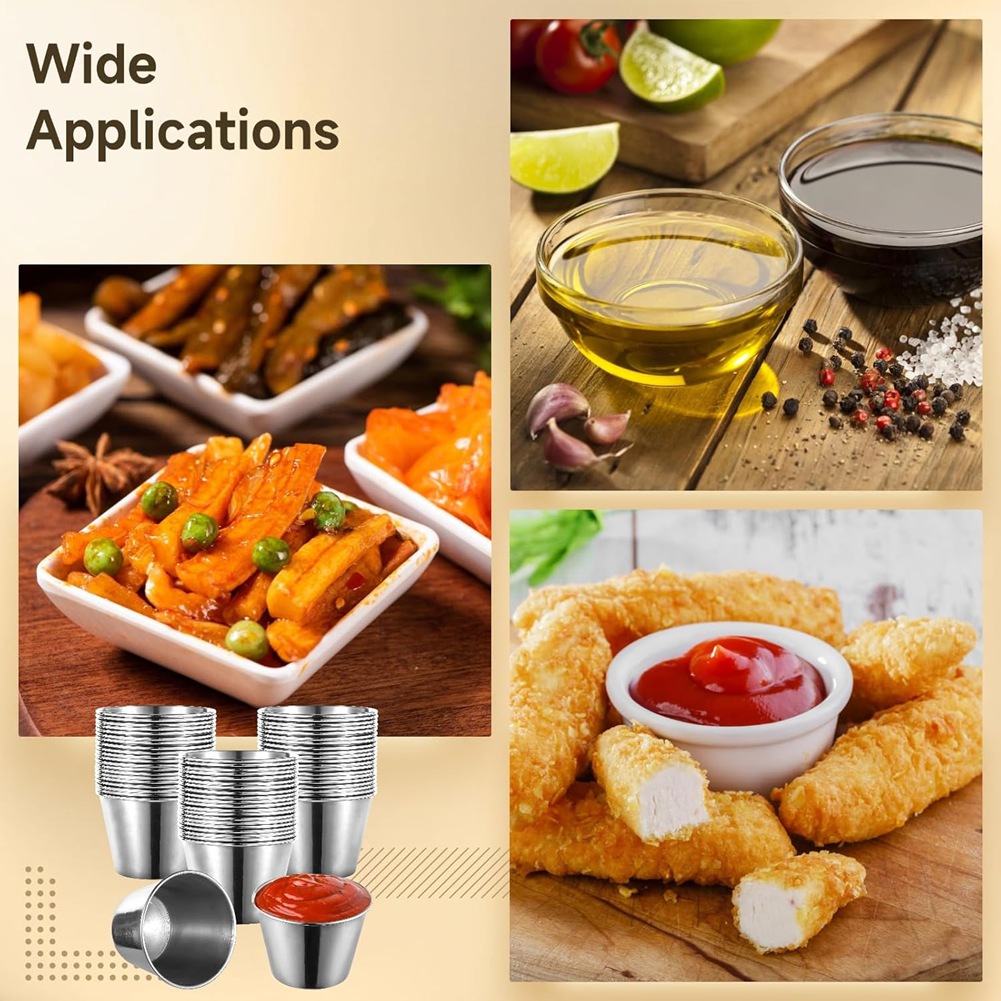 J1UL1N 60 Pcs Stainless Steel  - Sauce Dipping Cup review and price