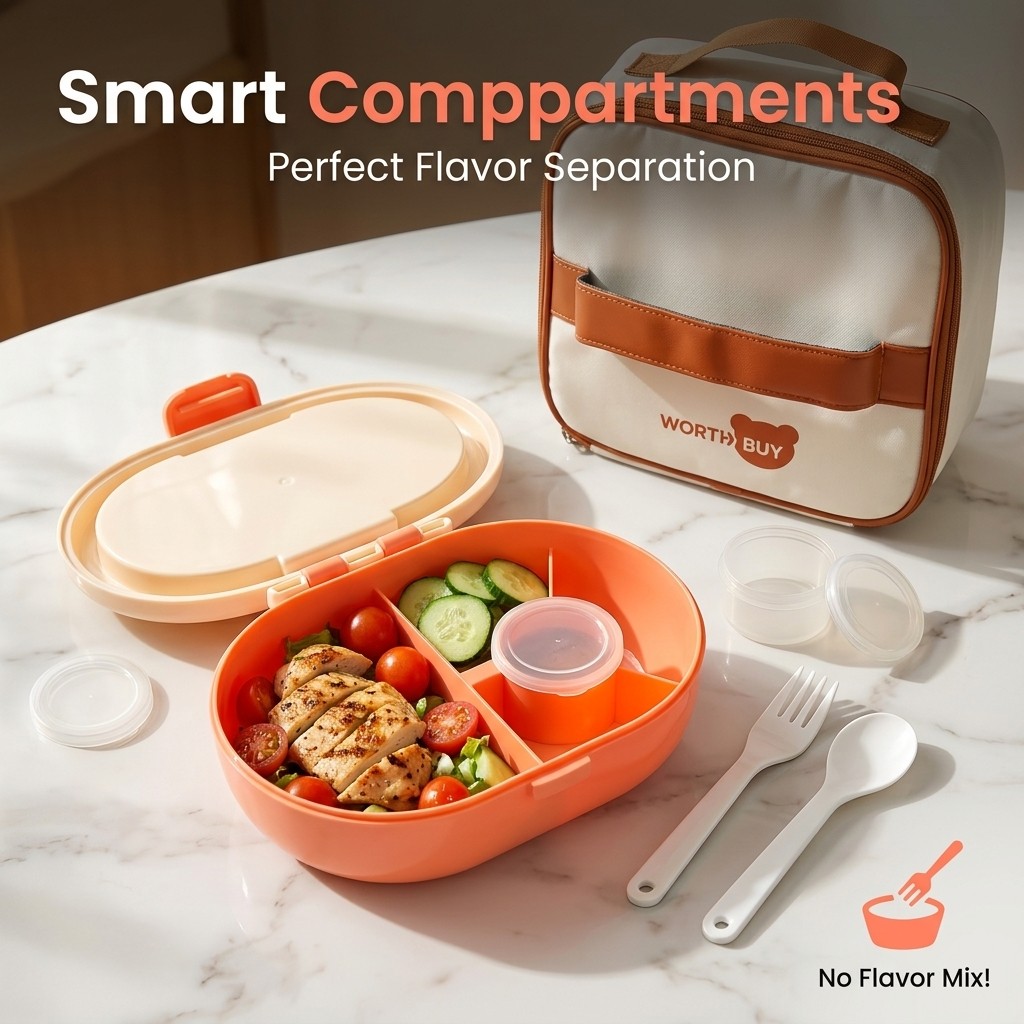 Leakproof Plastic Bento Lunch  - Meal Prep Or Prep Meal review and price