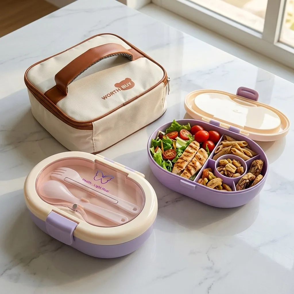 Plastic Divided Bento Box Stud - Meal Prep Or Prep Meal review and price