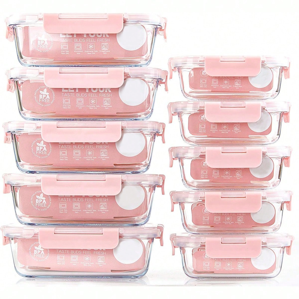 10 Pack Glass Meal Prep Contai - Meal Prep Kitchen review and price