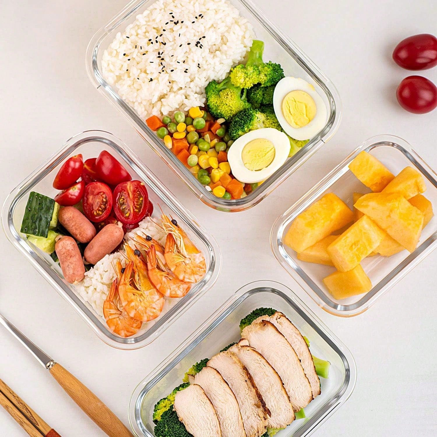 10 Pack Glass Meal Prep Contai - Meal Prep Kitchen review and price