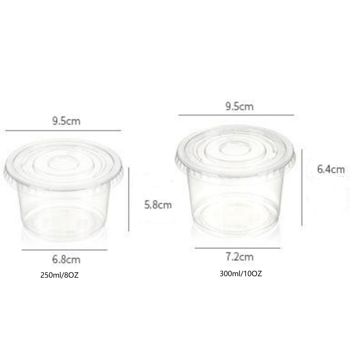 8/10OZ Plastic Parfait Cups wi - Sauce Dipping Cup review and price