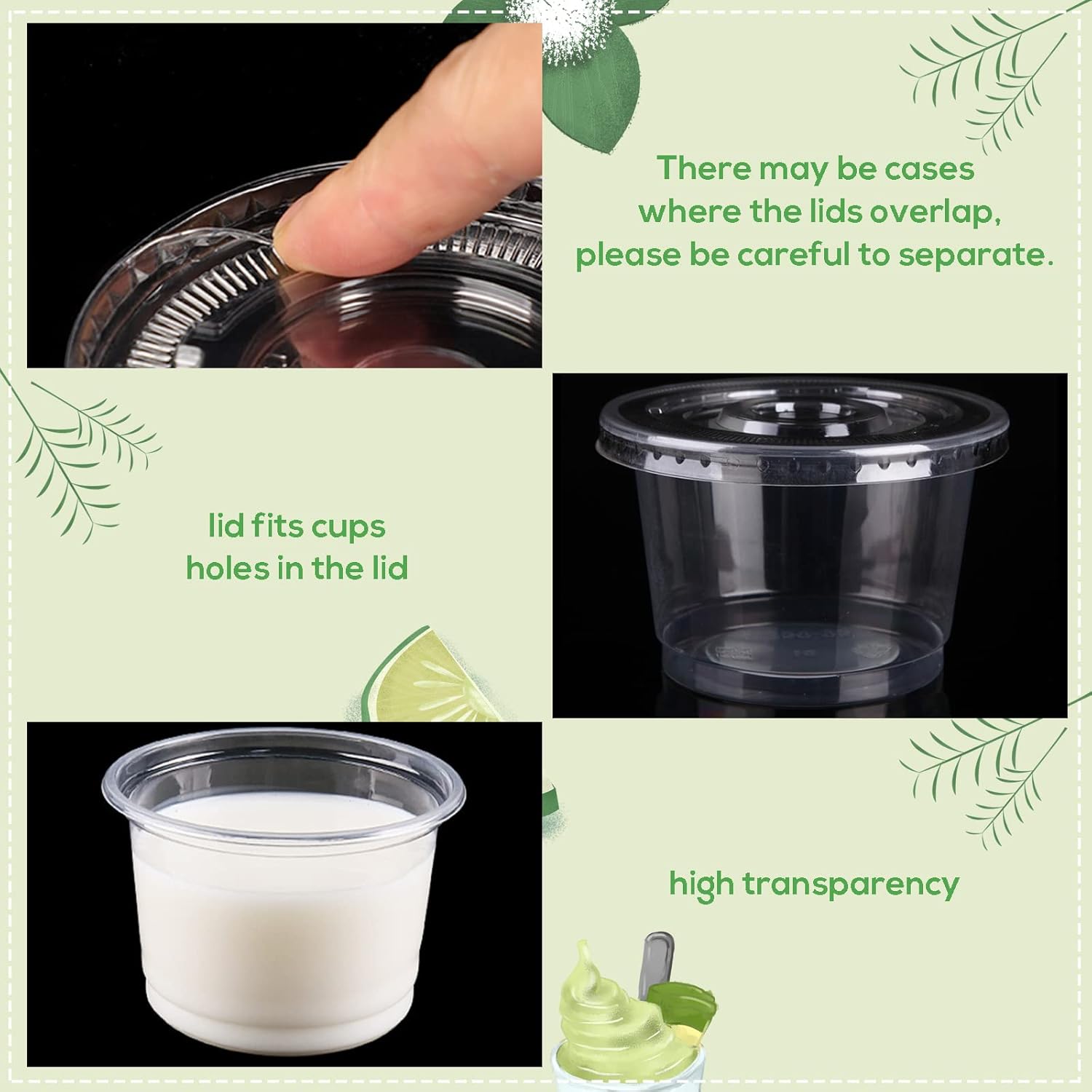 8/10OZ Plastic Parfait Cups wi - Sauce Dipping Cup review and price