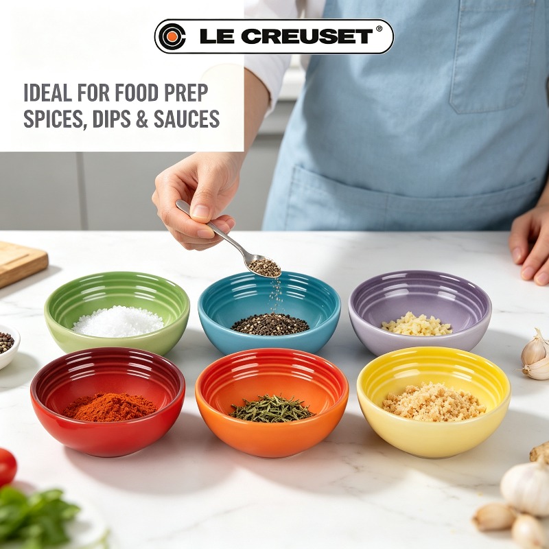 Le Creuset 6-Piece 2oz Stonewa - Meal Prep Kitchen review and price